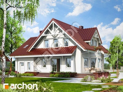 Проект будинку ARCHON+ Будинок в тамариску 6 вер.2 Вид 2