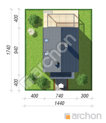 Проєкт будинку ARCHON+ Будинок в аркадіях 6 Ситуація
