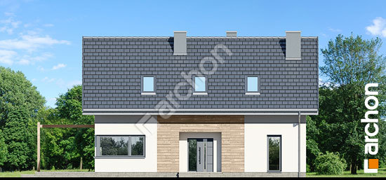 Передний фасад Дом в силене