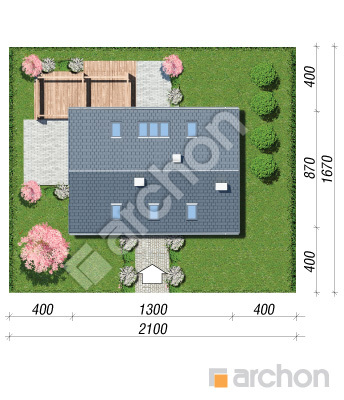 Проєкт будинку ARCHON+ Будинок в силені Ситуація