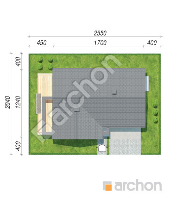 Проект дома ARCHON+ Дом в сирени 11 (Г2) Ситуація
