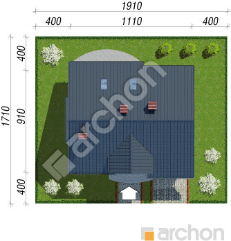 Проект дома ARCHON+ Дом в люцерне вер.3 Ситуація