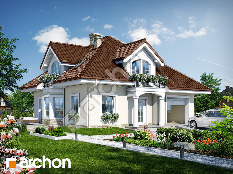 Проект будинку ARCHON+ Будинок в тим'яні 6 (Т) Вид 1