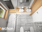 Проект будинку ARCHON+ Будинок в мажанках візуалізація ванни (візуалізація 3 від 4)