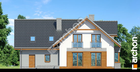 Дворовой фасад Дом в рододендронах 20 (Г2Н)