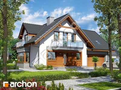 Проект дома ARCHON+ Дом в рододендронах 20 (Г2Н) 