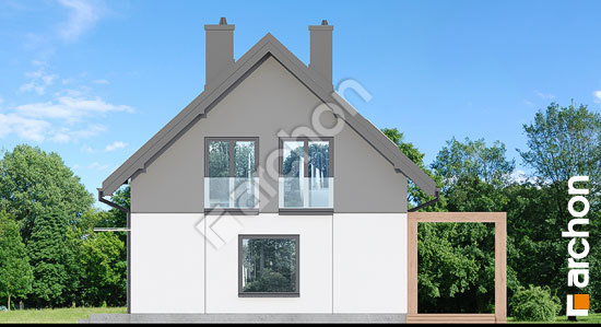 Бочний фасад Будинок в хлорофітумі 23