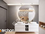 Проект будинку ARCHON+ Будинок в хлорофітумі 23 візуалізація ванни (візуалізація 3 від 3)