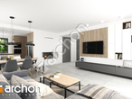 Проект дома ARCHON+ Дом в тополях дневная зона (визуализация 1 вид 3)