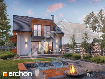 Проєкт будинку ARCHON+ Будинок в клематисах 8 (Б) вер. 3 