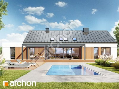 Проект будинку ARCHON+ Будинок в страусоперах Вид 2