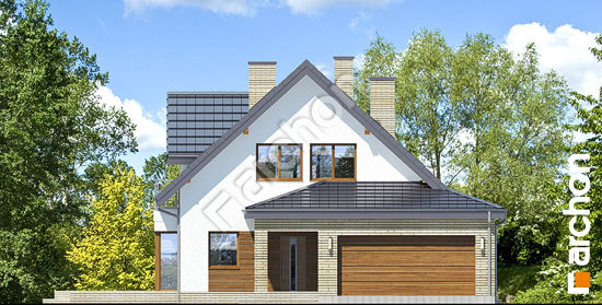 Передний фасад Дом в очанке (Г2Н)