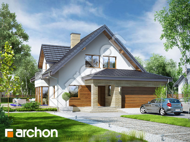 Проект будинку ARCHON+ Будинок в очанці (Г2Н) Вид 1