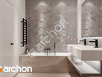 Проект дома ARCHON+ Дом в подснежниках 4 визуализация ванной (визуализация 3 вид 2)