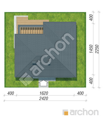 Проект дома ARCHON+ Дом в подснежниках 4 Ситуація