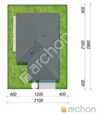 Проект дома ARCHON+ Дом в нигеллах 3 (Г2) Ситуація
