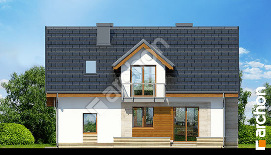 Дворовий фасад Будинок в рододендронах 15 (Н) вер.2