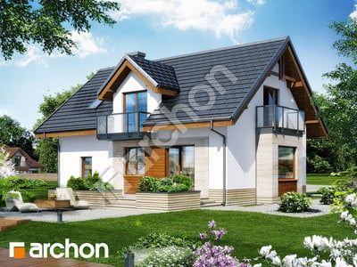 Проект будинку ARCHON+ Будинок в рододендронах 15 (Н) вер.2 Вид 2