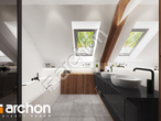 Проект будинку ARCHON+ Будинок в ліголях 2 візуалізація ванни (візуалізація 3 від 2)