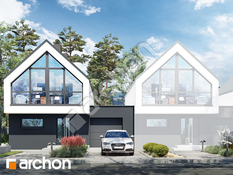 Проект будинку ARCHON+ Будинок в мускатах (Б) Вид 1