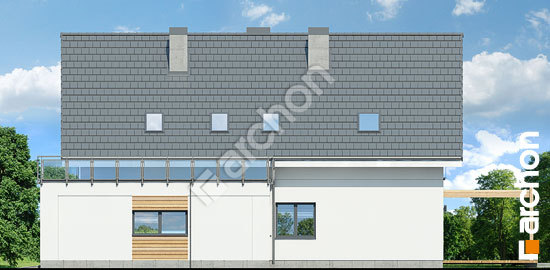 Боковой фасад Дом в амбуранах 2 (Г2)