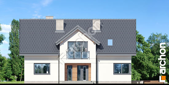 Передний фасад Дом под софорой 3