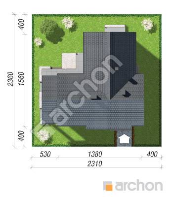 Проєкт будинку ARCHON+ Будинок в галах 6 Ситуація