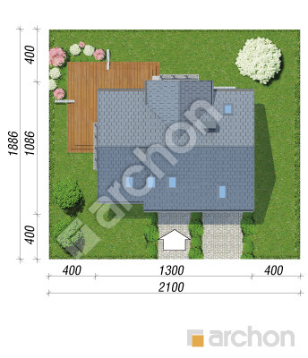 Проєкт будинку ARCHON+ Будинок під лічі 5 Ситуація