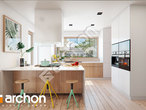 Проект дома ARCHON+ Дом под рябиной обыкновенной визуализация кухни 1 вид 1