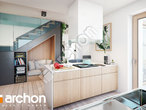 Проект дома ARCHON+ Дом под рябиной обыкновенной визуализация кухни 1 вид 3