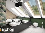 Проект будинку ARCHON+ Будинок під горобиною звичайною візуалізація ванни (візуалізація 3 від 1)