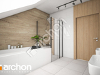 Проект будинку ARCHON+ Будинок під горобиною звичайною візуалізація ванни (візуалізація 3 від 2)