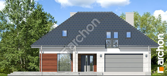 Передній фасад Будинок під горобиною звичайною