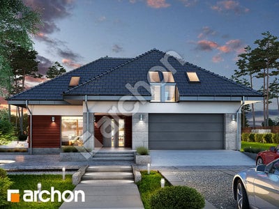 Проект дома ARCHON+ Дом под рябиной обыкновенной 