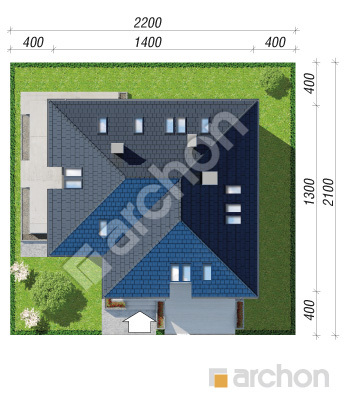 Проєкт будинку ARCHON+ Будинок під горобиною звичайною Ситуація