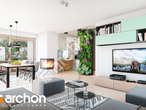 Проект дома ARCHON+ Дом под рябиной обыкновенной дневная зона (визуализация 1 вид 2)