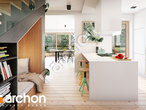Проект дома ARCHON+ Дом под рябиной обыкновенной дневная зона (визуализация 1 вид 4)