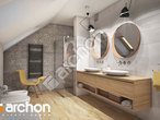 Проект дома ARCHON+ Дом в кортландах (Г2П) визуализация ванной (визуализация 3 вид 1)