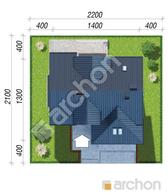 Проект дома ARCHON+ Дом в кортландах (Г2П) Ситуація