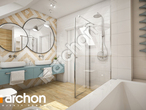 Проект дома ARCHON+ Дом в дицентрах визуализация ванной (визуализация 3 вид 2)