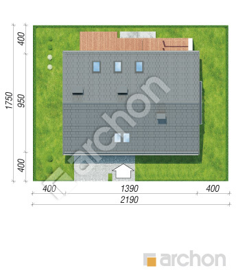 Проект дома ARCHON+ Дом в дицентрах Ситуація