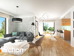Проект дома ARCHON+ Дом в дицентрах дневная зона (визуализация 1 вид 3)