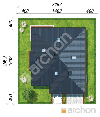 Проект дома ARCHON+ Дом в джонагольдах 2 (Т) Ситуація