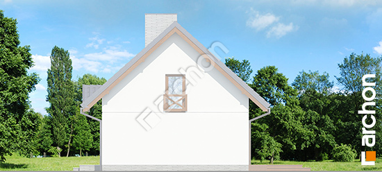 Боковой фасад Дом в бруснике Б вер.3