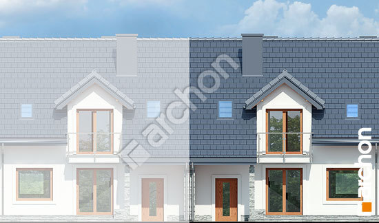 Дворовий фасад Будинок в цикламенах 3 (C) вер.3