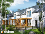 Проект будинку ARCHON+ Будинок в цикламенах 3 (P) вер.3 стилізація 4