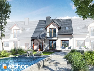 Проект будинку ARCHON+ Будинок в цикламенах 3 (P) вер.3 Вид 2