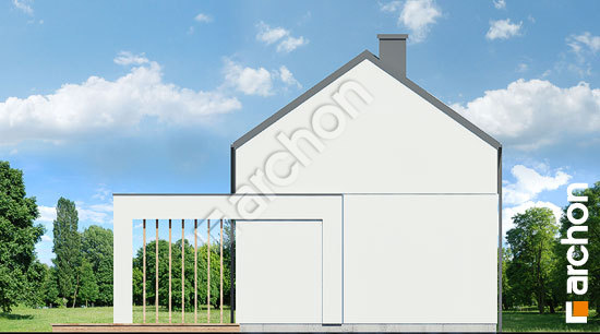 Дворовой фасад Летний домик в крокусах 4