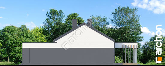 Боковой фасад Дом в можжевельнике 3 (Г2)