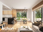 Проект дома ARCHON+ Дом в клематисах 2 дневная зона (визуализация 1 вид 2)